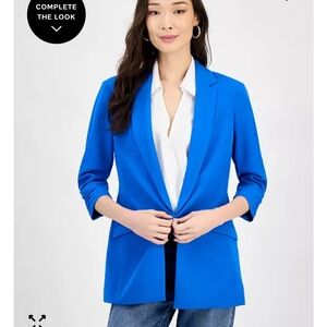 INC International Concepts Vibrant Blue Blazer